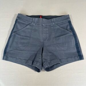 SPANX Blue Stretch Twill High-Rise Woman’s  4.5” Shorts Size Medium